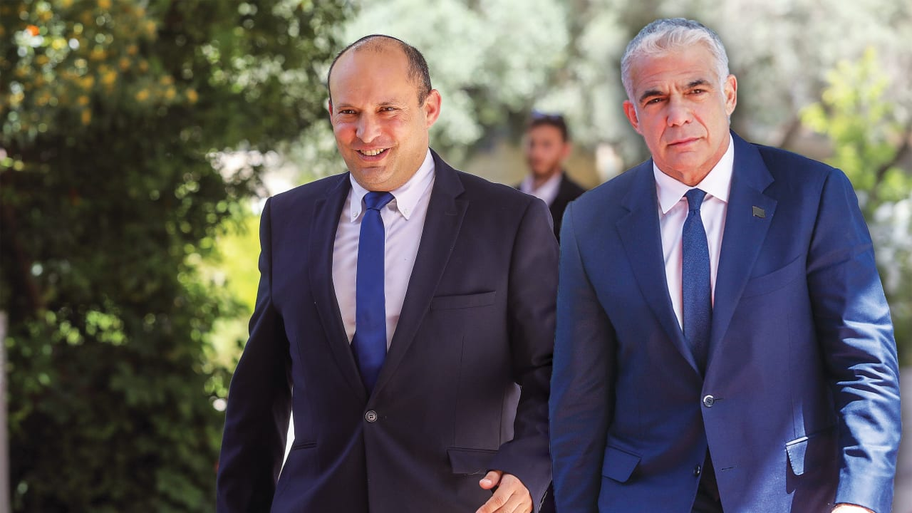 Bennett left, Lapid right.